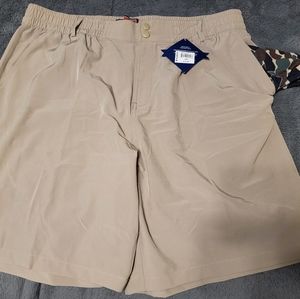New Mens Burlebo Tan Shorts sz 2x NWT